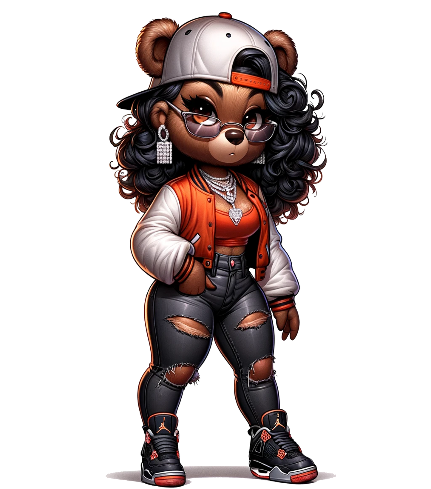 Pretty Girl Bear T shirt S-5XL