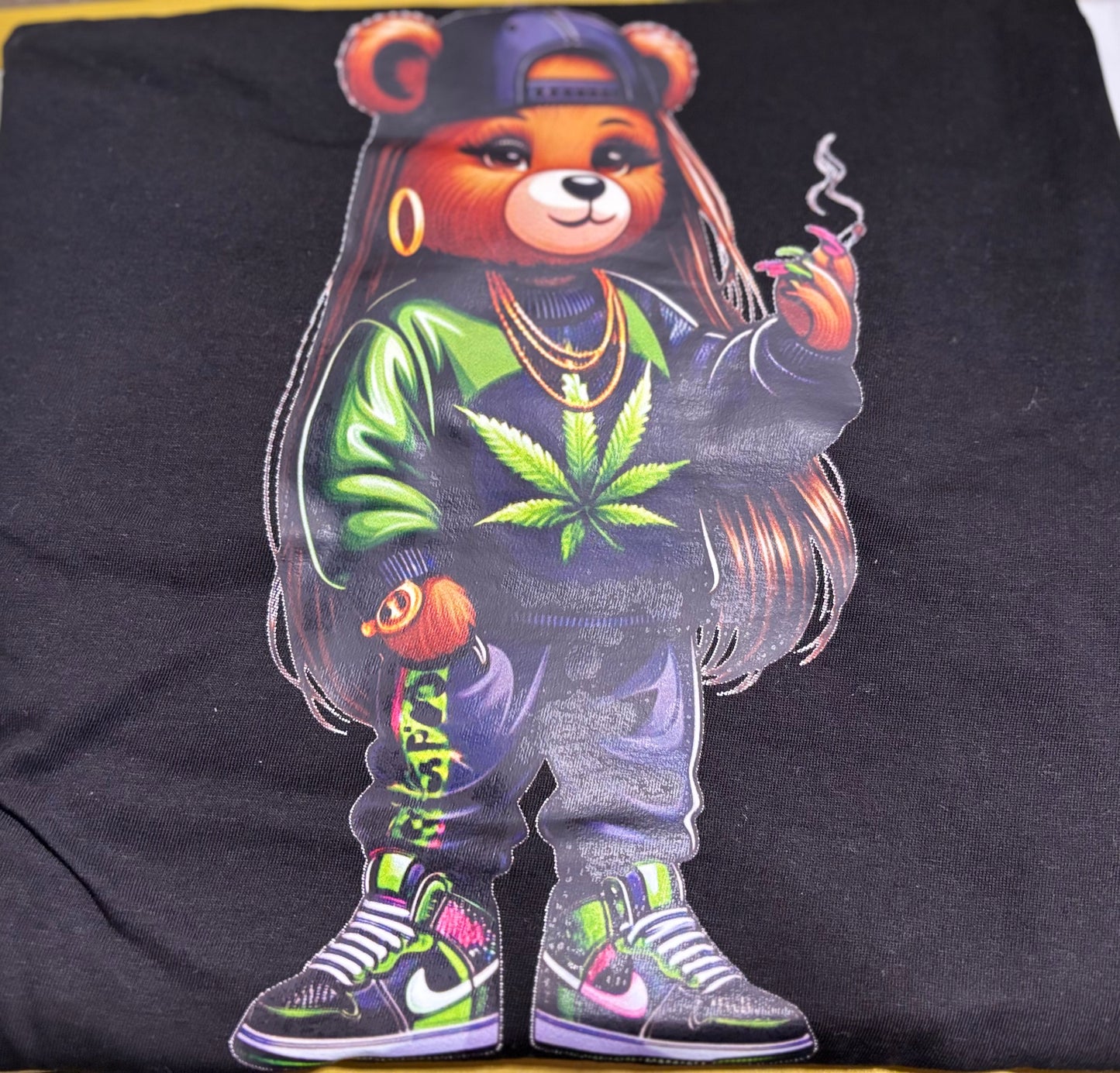 420 girl bear T shirt S-4XL